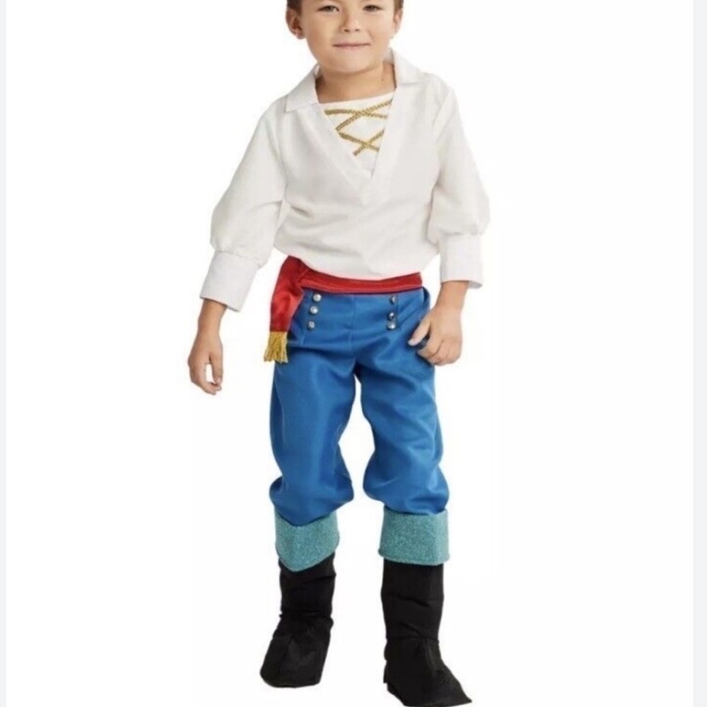 Disney Store Eric Little Mermaid Prince Costume NEW 5/6 Land World Halloween